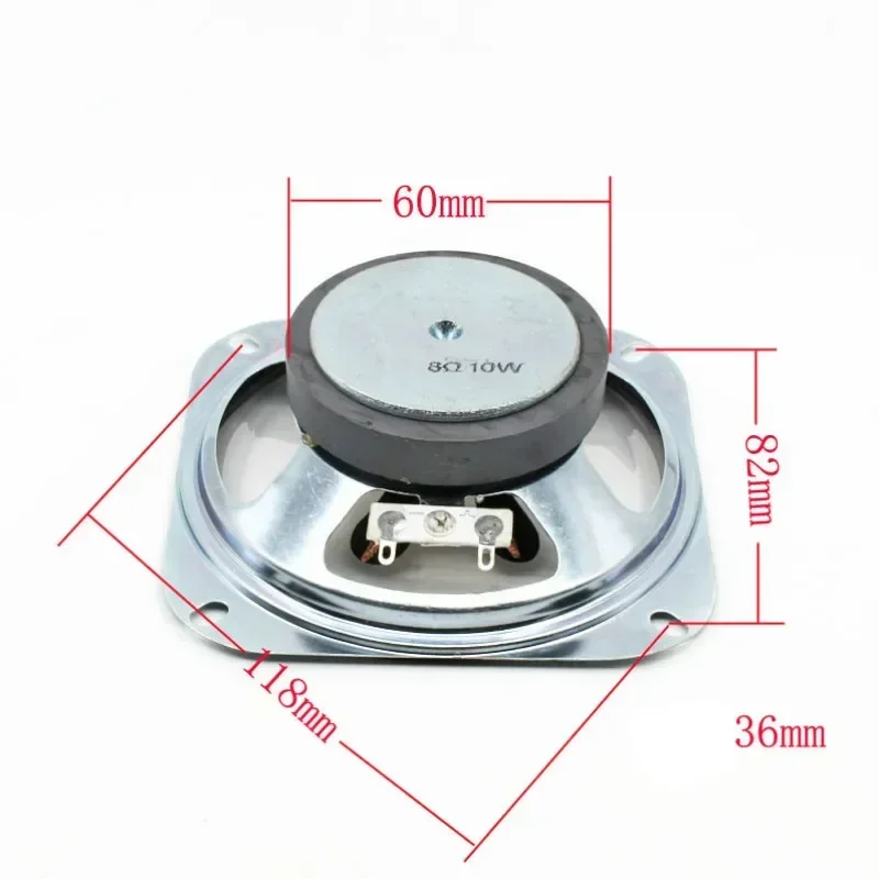 SOTAMIA-Haut-parleur étanche transparent, haut-parleur HIFI, cinéma maison pour haut-parleur extérieur, 4 pouces, 4 Ohm, 10W, 8 Ohm, 10W, 2 pièces