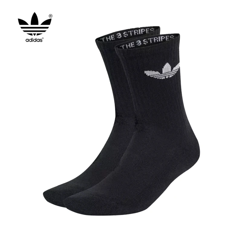 

Носки adidas Originals Trefoil Terry Cushioned Crew Socks, 3 пары, унисекс, повседневные спортивные носки IJ5613