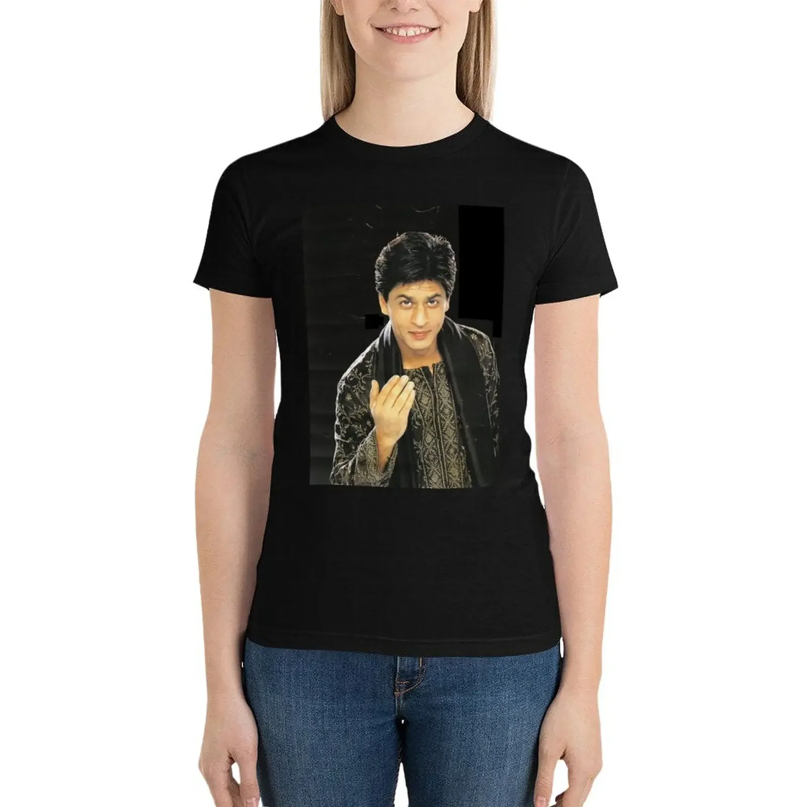 shahrukh khan young T-Shirt cute clothes Aesthetic clothing female Blouse Woman T-shirts