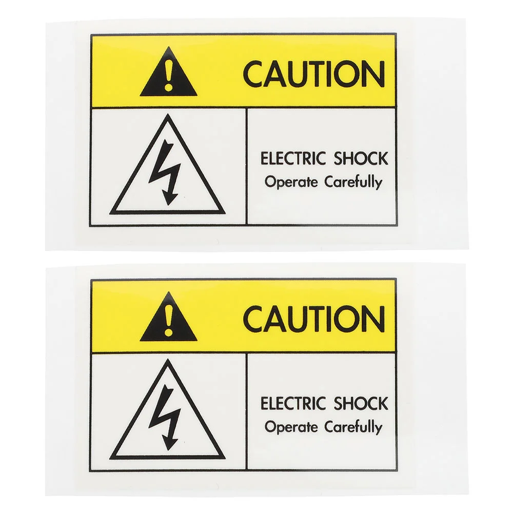 

2 шт. наклейки с логотипом, знак опасности для предупреждения, предупреждение, наклейки с электрическим током, аппликация, вывески, этикетки