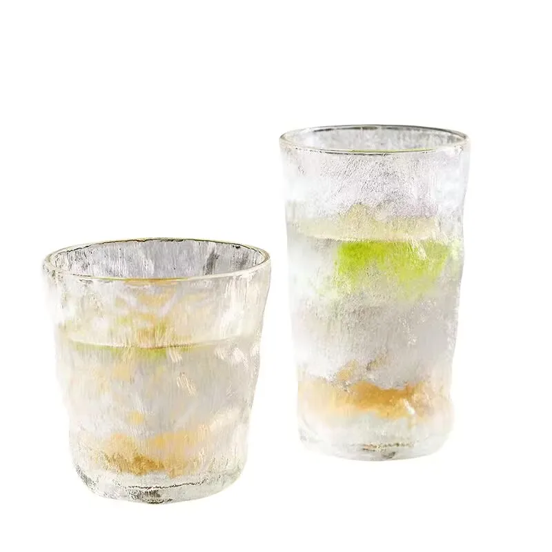 

300ml 350ml Glacier Glass Cup Milk Juice Bubble Cup High-Value Large-Capacity Thickened Heat-Resistant Cup Simple Style Bar Tool