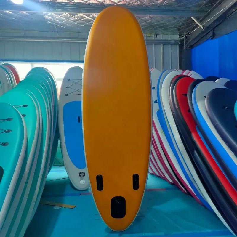 Durable PVC Stand-Up Paddle Board Maximum Stability Control Designed for Ocean Waters Featuring Drop Stitch Surfboard Finspromot