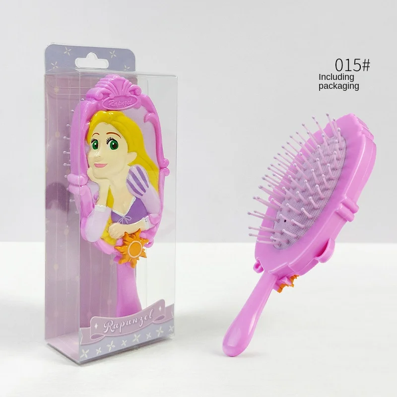 Disney Ariel Princess Air Cushion Massage Comb Anime Character Cute Children Toy Curly Hair Brush Beauty Tool Girl Birthday Gift