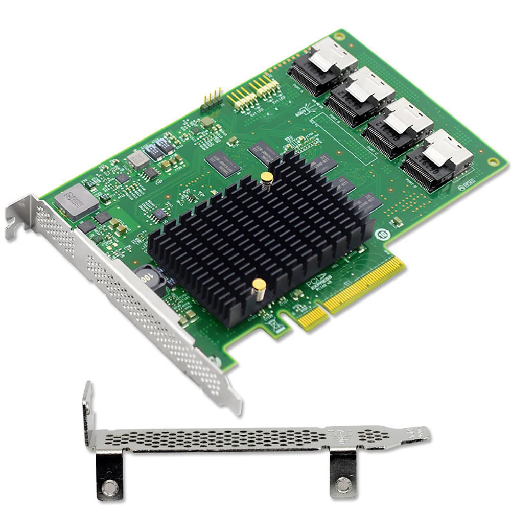 SAS 9201-16i For LSI Expansion Card 6Gb/s 16-Port SATA / SAS Host Bus Adapter Card Original Quality Fast Ship