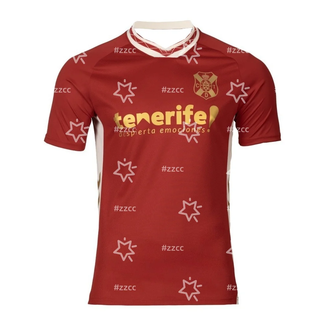 25-26 Primera RFEF CD Tenerife camiseta de fútbol local camiseta de entrenamiento de partido deportes de otoño camiseta de secado rápido para hombres ropa para niños