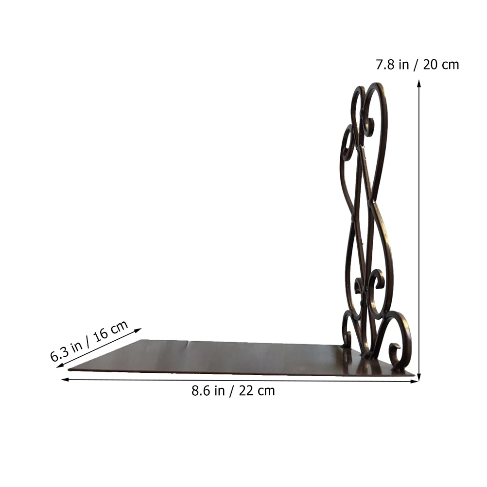 

Retro Bookends Stationery Metal Bookcase Vantage Frames Organiser Study Room Decor Anti Rust Sturdy Design Student