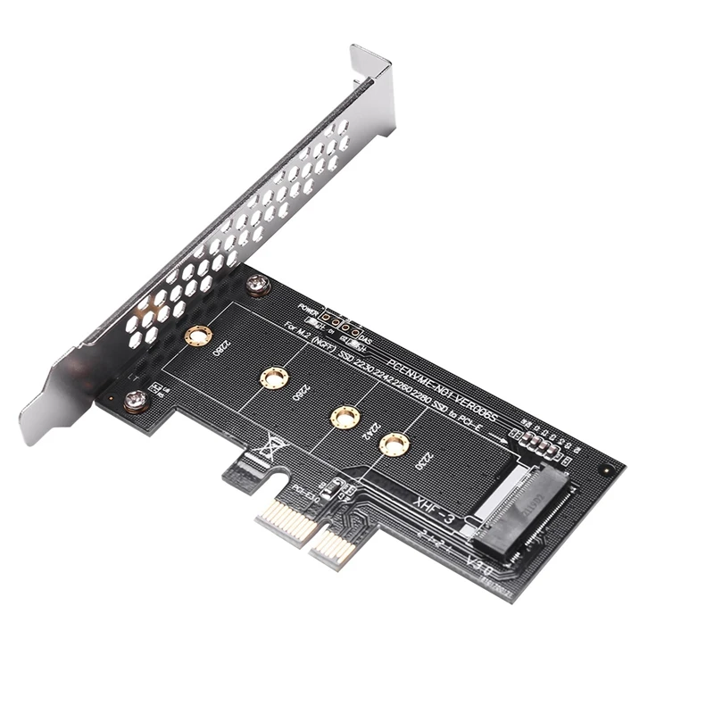 5X Add On Cards PCIE To M2 Adapter PCI Express 3.0 X1 To NVME SSD M2 PCIE Raiser Adapter Support 2230 2242 2260 M.2 SSD