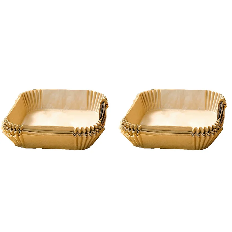 200 шт. бумажный вкладыш для фритюрницы, антипригарные одноразовые вкладыши для фритюрницы, квадратная бумага, пергаментная бумага для ПРОДАЖИ выпечки