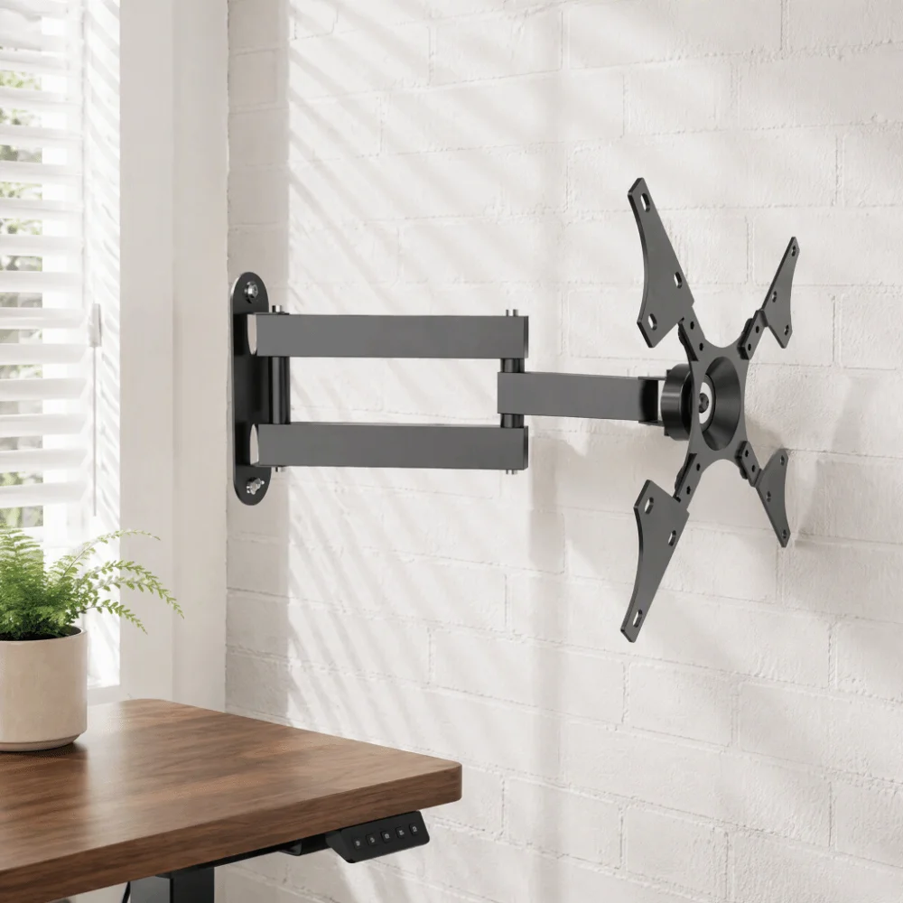 360 Degree Rotation TV Wall Mount Bracket Swivel Function Adjustable Rotating Arm Full Motion TV Mount Extension Arm