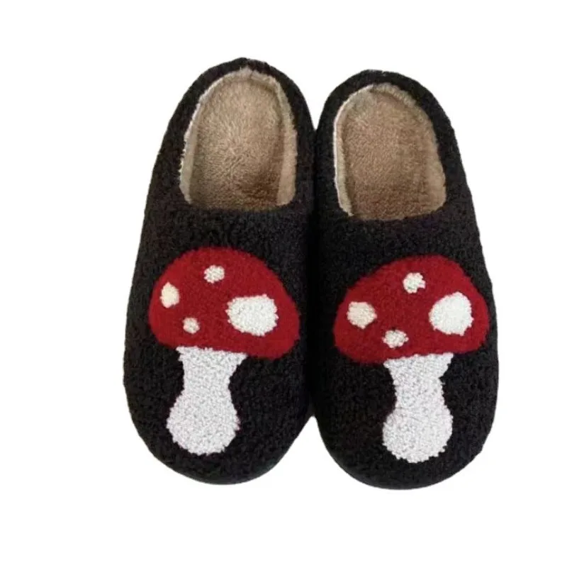 Shoes for Men Winter House Slippers Cute Lovely Home Comfortable Indoor Non-slip Warm Women Shoes Flat Slides