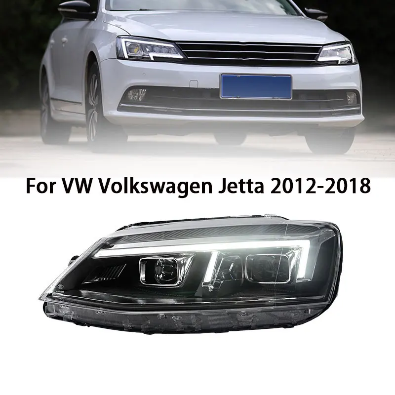 

Передняя фара для VW Jetta Sagitar MK6 светодиодный фара 2012-2018 MK6 Модифицированная Audi R8 DRL двойная линза стандартные ксеноновые фары