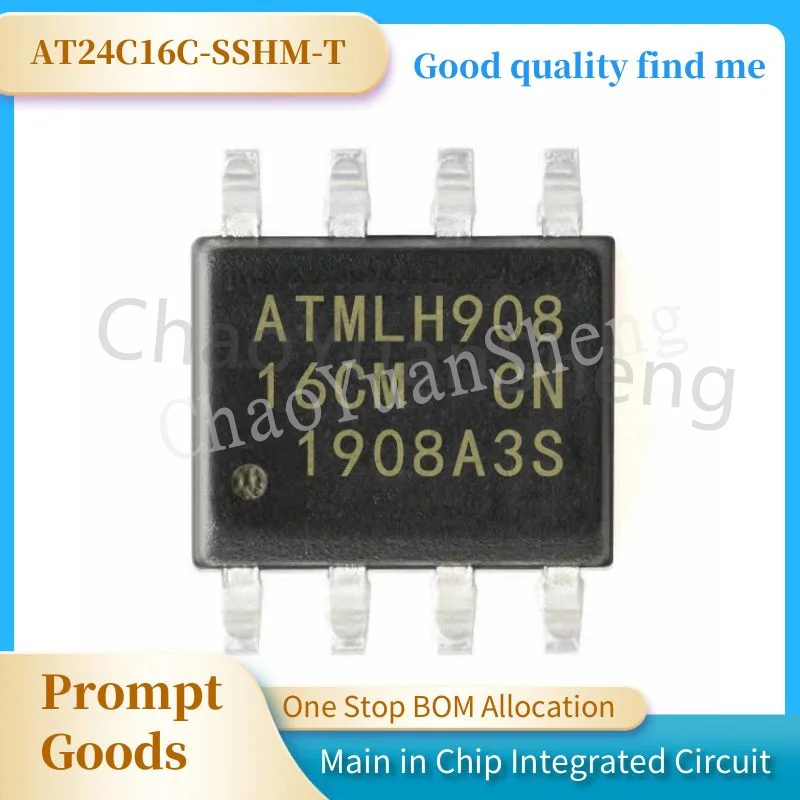 1PCS New and Original 16CM AT24C16 SOP8 64Kbit EEPROM AT24C16C-SSHM-T