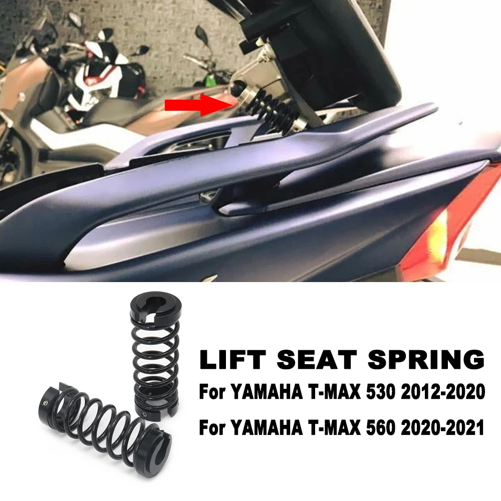 

T-MAX 530 560 Motorcycle Lift Supports Shock Absorbers Seat Spring Auxiliary Spring For Yamaha TMAX 530 2008-2021 Tmax 560 2020-