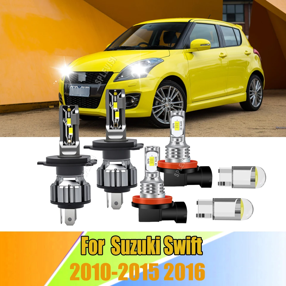

12v White LED Headlight Fog Light - Superior CSP Lighting Performance For Suzuki Swift 2010 2011 2012 2013 2014 2015 2016