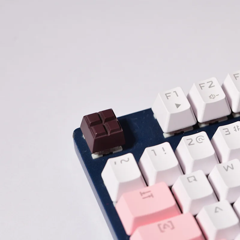 Mechanical Keyboard Chocolate Gift Keycap Single Piece Personalized Handmade Custom Resin Cross Column Axis Oem Height Keycap