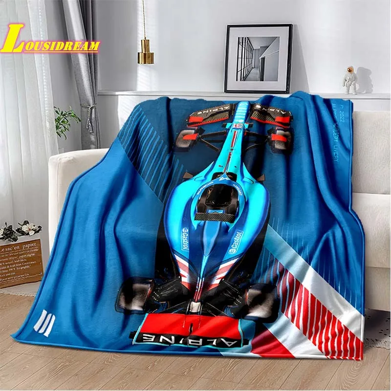 

F-F1-1 Formula Racing Blanket Soft High Quality Flannel Blanket Children's Warm Sofa Sheet Camping Quilt Fashion Birthday Gift