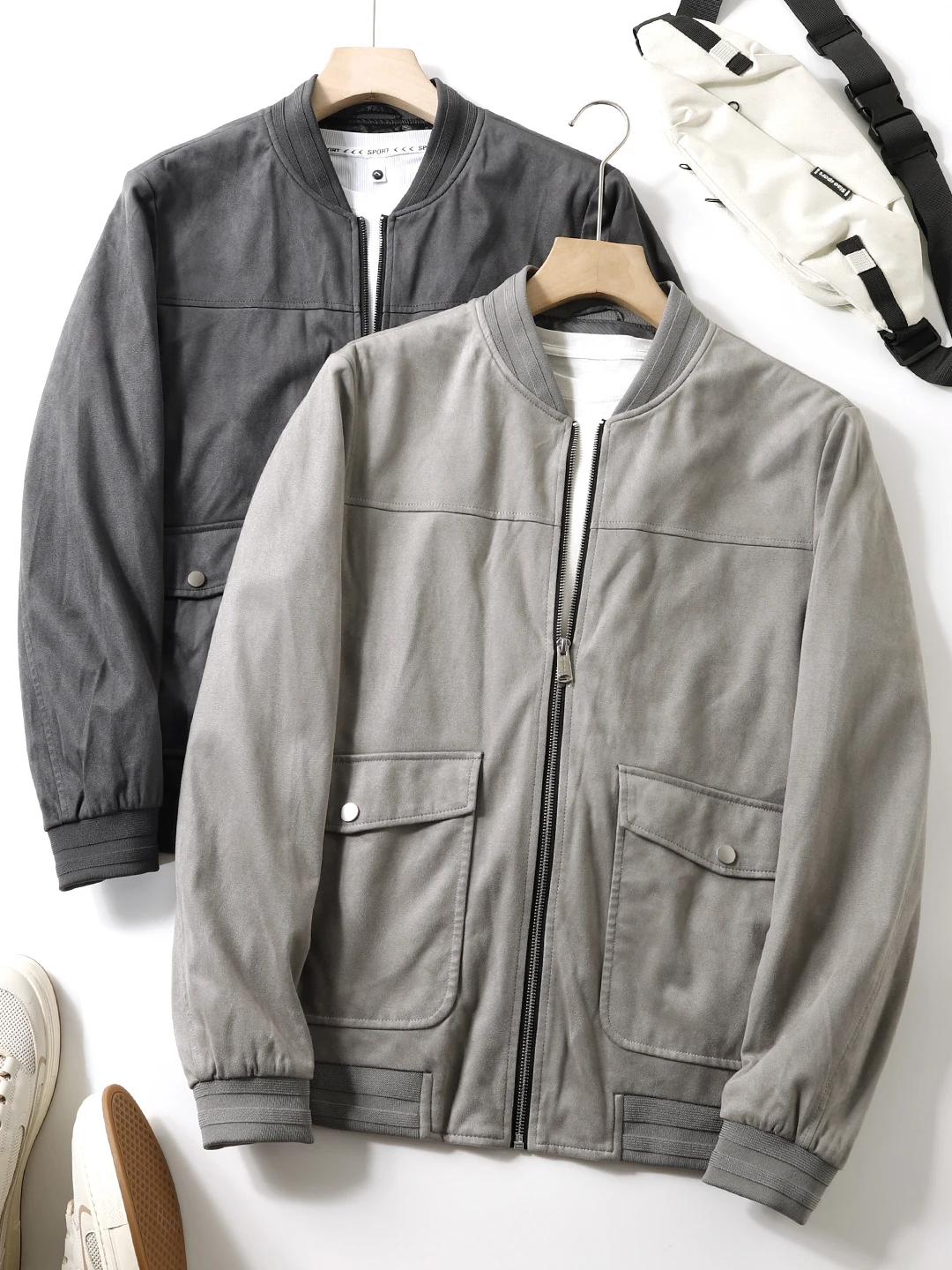 

Мужская куртка с бейсбольным воротником, повседневная рабочая одежда с защитой от меха, топ Quali Faionable, осенняя новинка, подставка из полиэфирного волокна