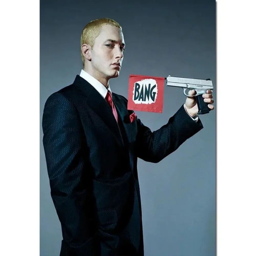 Super Rapper Eminems Posters And Prints Great Rap Singer Canvas Painting Music Star Wall Art Picture Ideal for Home Decor