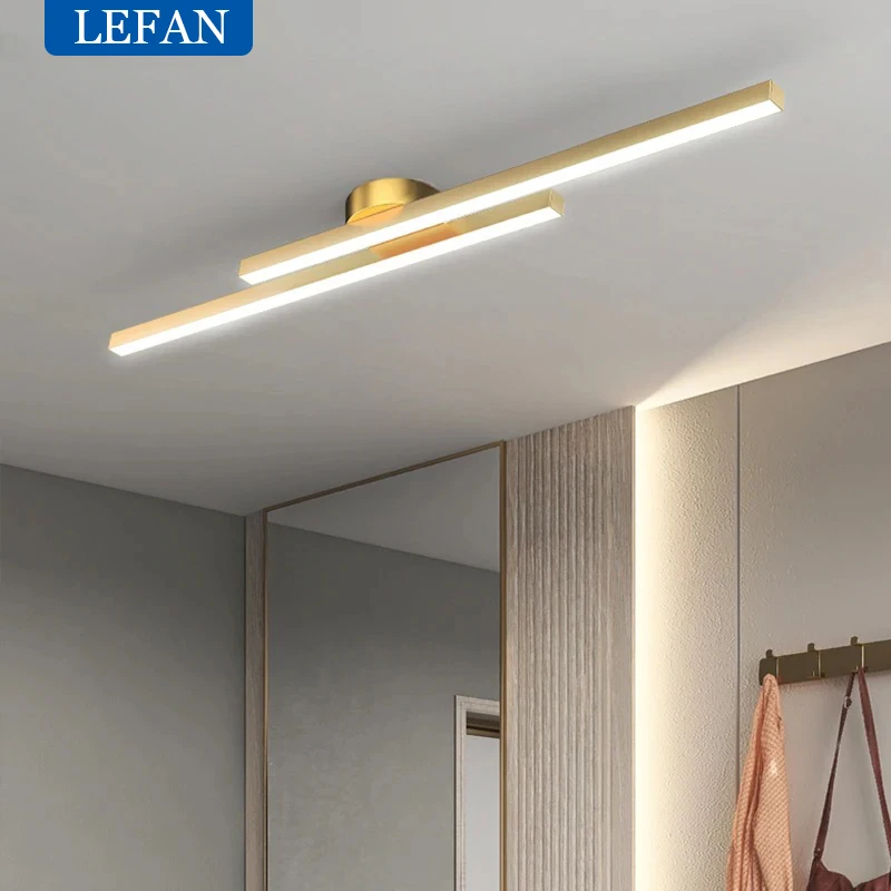 Imagem -04 - Luzes de Teto Led com Tira Longa Lâmpada para Corredor Varanda Quarto Sala de Jantar Sala de Estar Vestiário Ilha Decoração da Cozinha