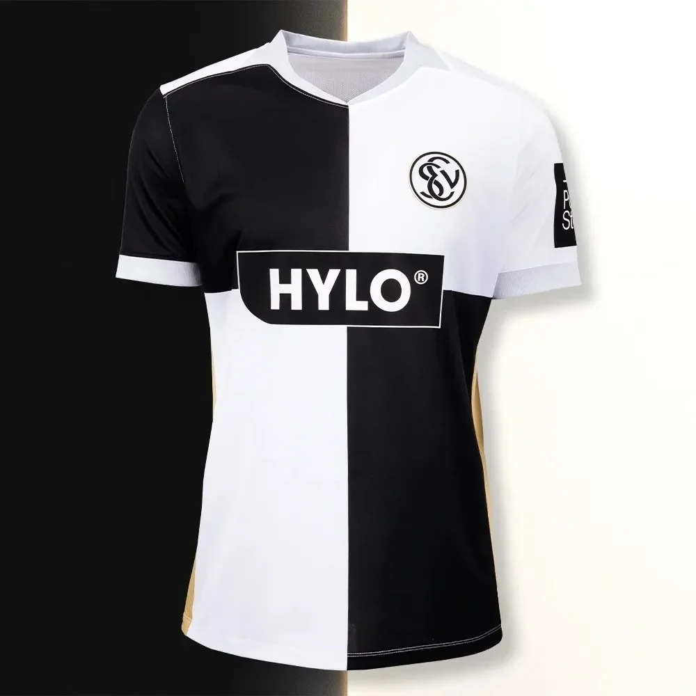 2026 Neues SV Elversberg 3D-Druck Fußballtrikot für Herren, Atmungsaktives Schnelltrocknendes Kurzarm-T-Shirt, Passende Familienkleidung – Detail 3