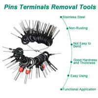 41/26pcs Car Terminal Removal Kit Box Wire Plug Connector Extractor Puller Release Pin Extractor Set Terminal Plug Repair Tools 2