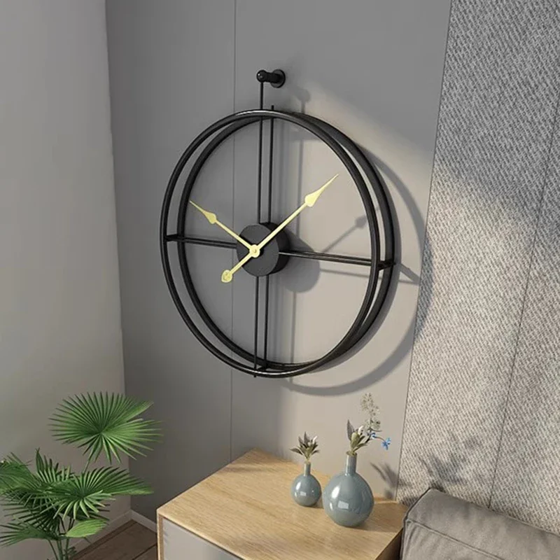 Fashion Minimalist Wall Clocks Interior Chinese Style Bedrooms Luminous Art Mural Wall Watch Luxury Reloj De Pared Home Design