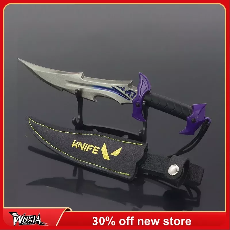 

18cmValorant Weapon Melee Reaver Knife Metal Reaver Collection Not Sharpened Game Peripheral Samurai Model Keychain Gift Toy