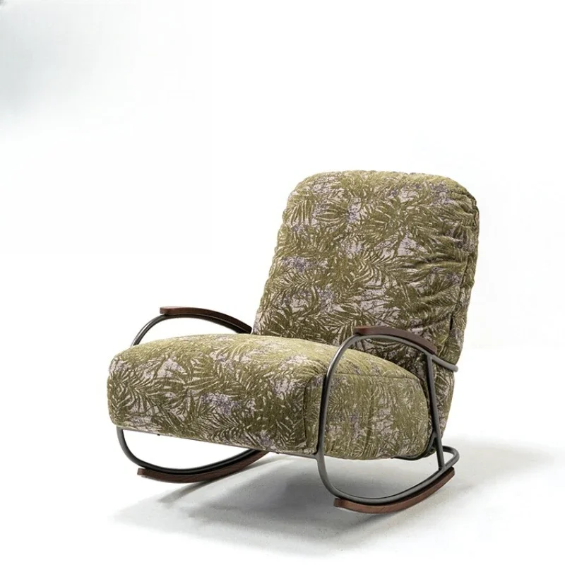 

Sofa chair/Italian minimalist fabric single leisure chair simple lazy rocking single chair