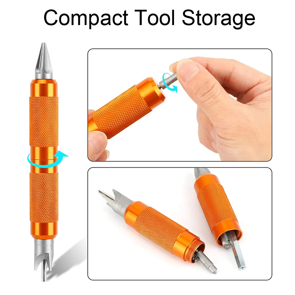 Case Prep Multitool,Case Chamfer Deburring Hand Tools for Reloading, Primer Pocket Cleaners Reamers for Removing Crimps