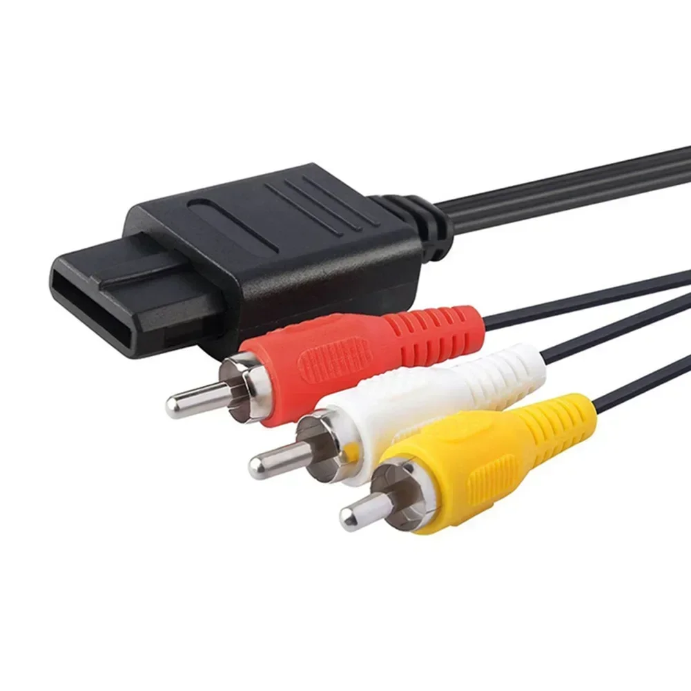 AV TV RCA Game Video Cable For Nin 64  SFC Easy Installation  Optimal 1 8m Length  Compatible With Nin Consoles