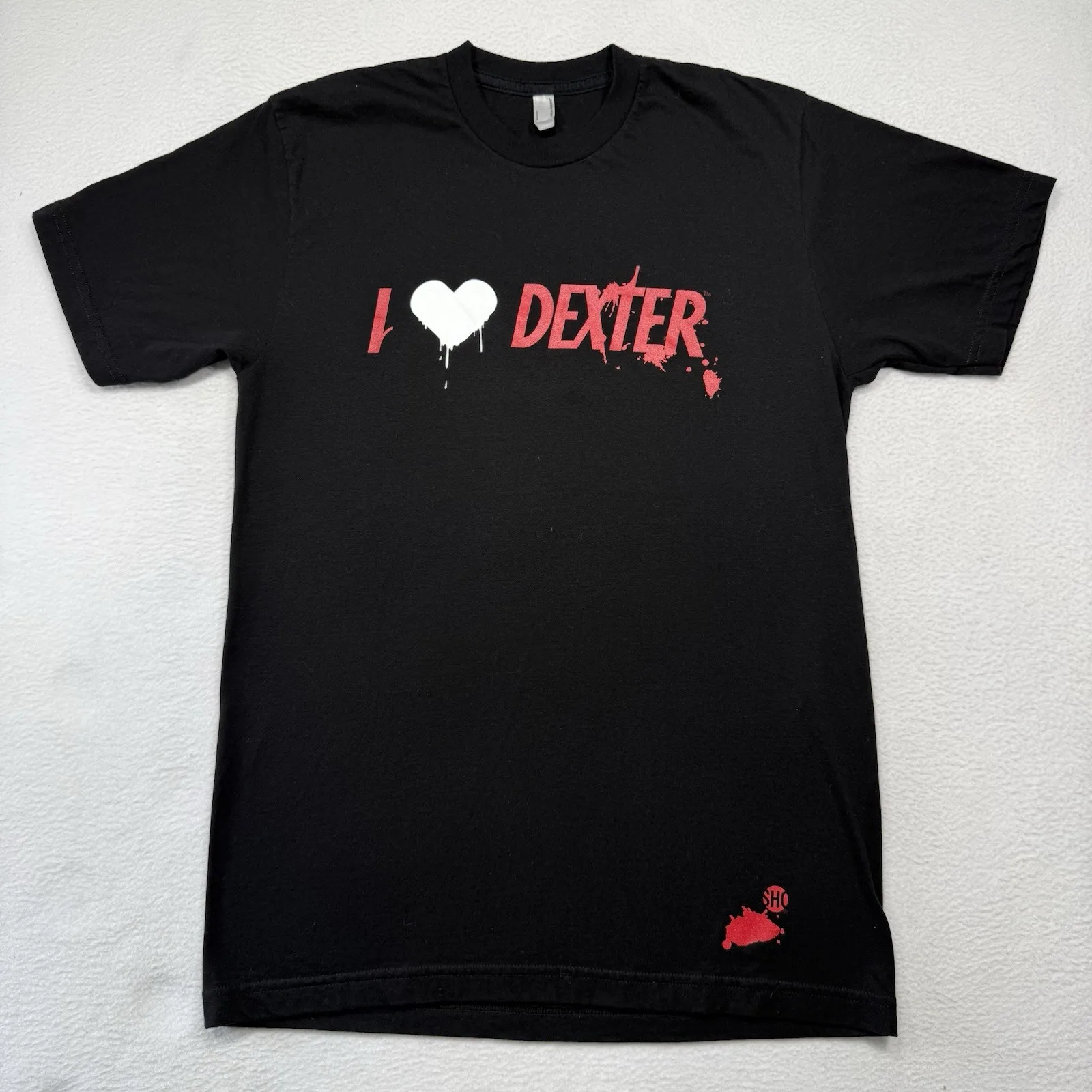 

Винтажная лицензированная футболка Dexter Showtime Blood Splatter «I Love Dexter», размер M