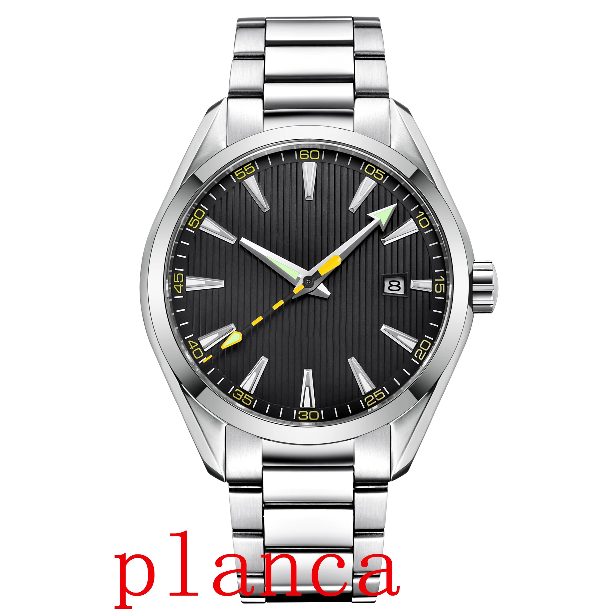 41mm NH35 orologio meccanico automatico orologi maschili zaffiro uomo orologio da polso in acciaio inossidabile calendario orologio data