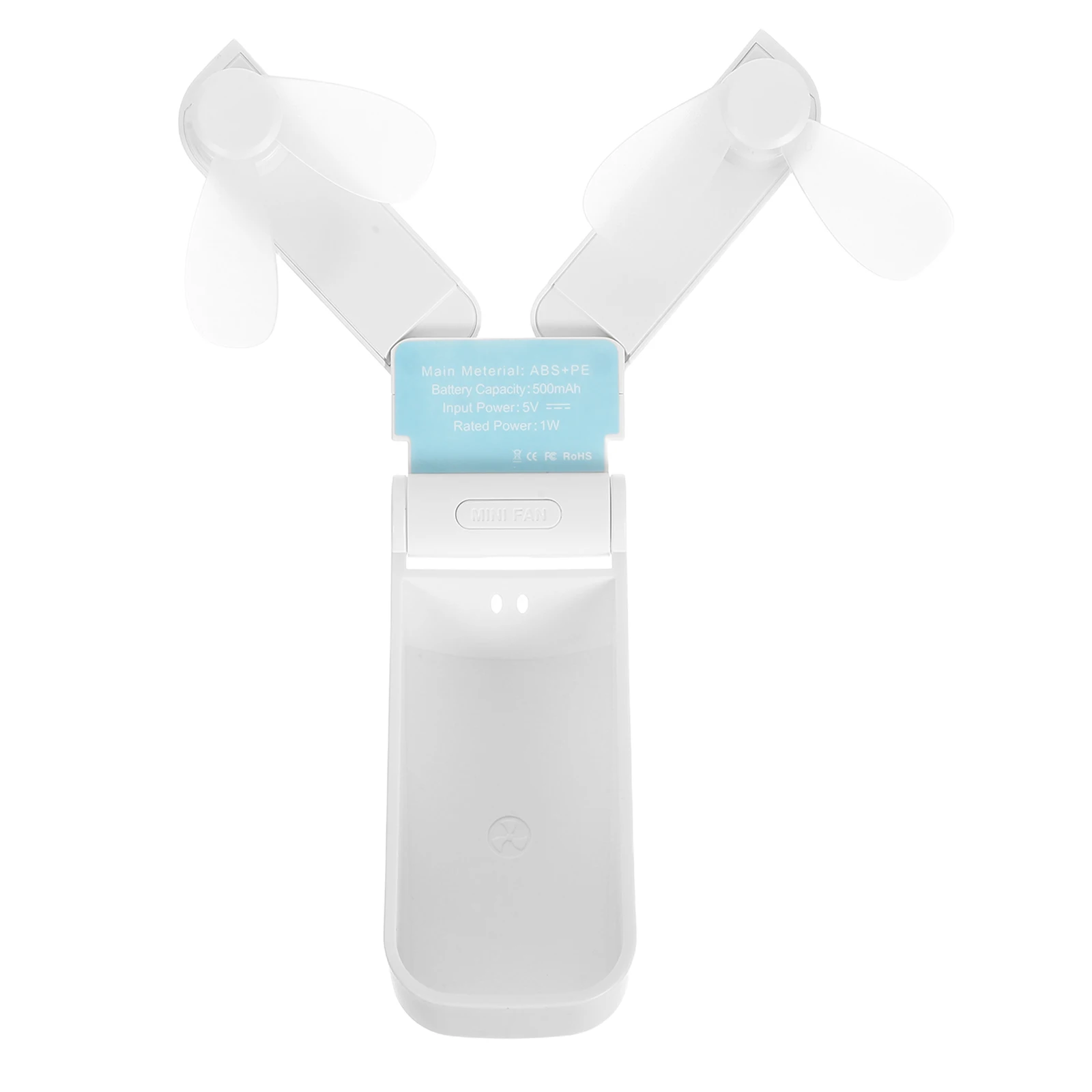

Mini Folding Double-headed USB Fan Portable Rechargeable Cooling Electric Fan for Travel Small Desk Air Foldable Lightweight