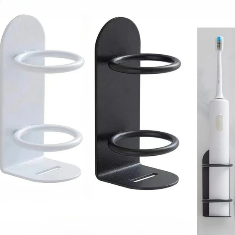 Traceless Wall-Mounted Electric Toothbrush Holder Punch-free Razor Circular Holders Storage Shelf bathroom Toothbrush Organizer