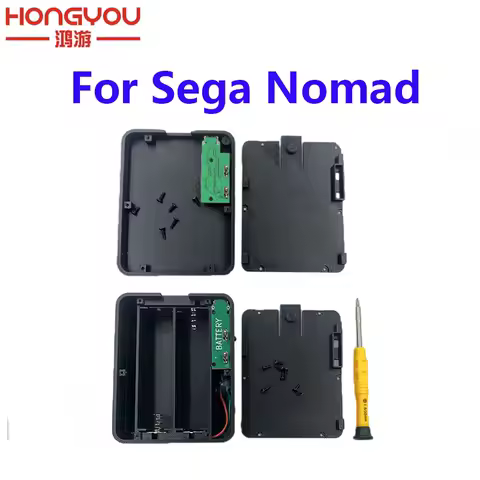 For Sega Nomad Pak Battery Holder Battery Box TYPE-C USB Port , 18650 Battery Not Included