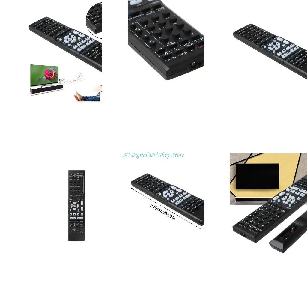 E74D Universal Home Theatre Remote Control Substituição para AV Receiver
