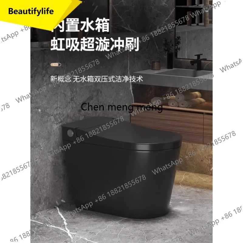 

M07 Black color ordinary toilet household no water pressure limit creative kick flush toilet