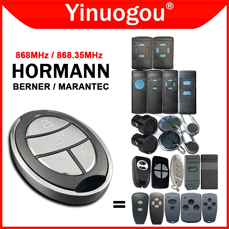 

MARANTEC Digital D302 D304 D382 D384 HORMANN HSM2 HSM4 HSE2 HSE4 HS1 HS2 HS4 BERNER 868 МГц Дубликатор с дистанционным управлением для гаражных ворот