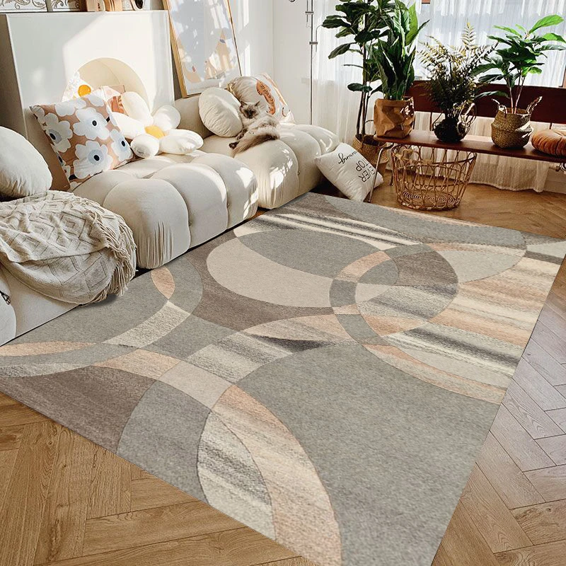 Light luxury abstract texture carpet, living room coffee table carpet, bedroom bedside carpet, thickened anti slip floor mat
