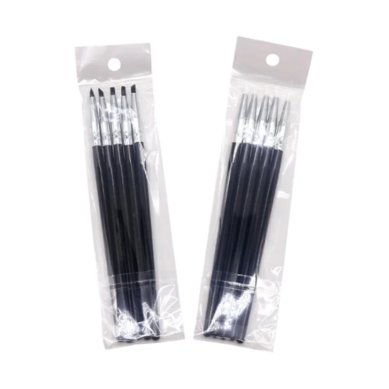 10Pcs/Set Silicone Nail Art Pen Brush UV Gel Polish Tip 3D Image DIY Dotting Polish Brushes Sculpture Pen DIY Manicure Tool
