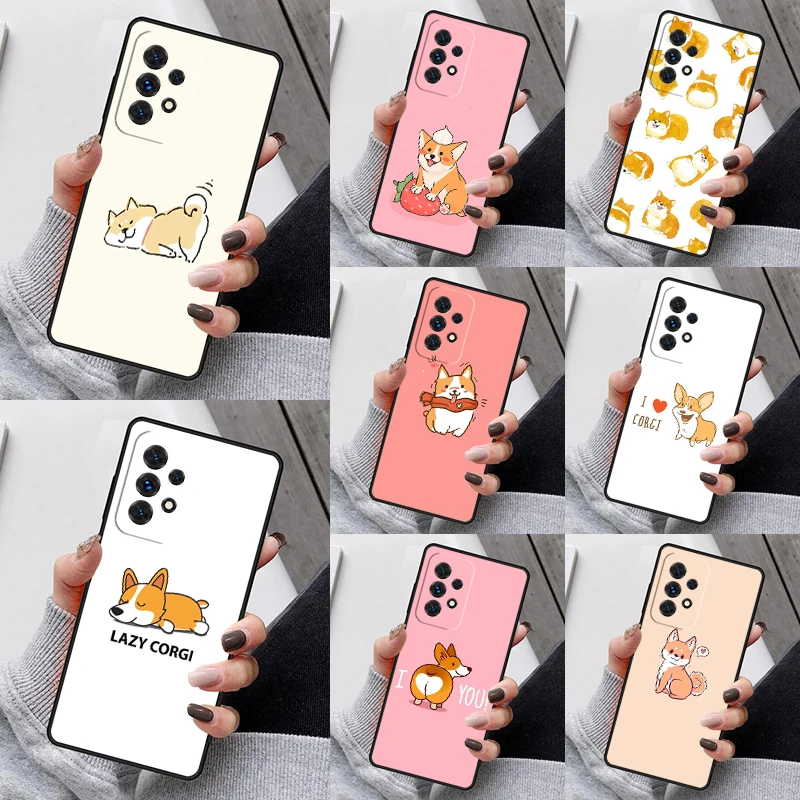 เคสโทรศัพท์ลายการ์ตูนน่ารักสำหรับ Samsung Galaxy S23 S21 S20 FE S22 S24 S9 S10 Note20มาก S8บวก A40 A52 A12 A53 A13