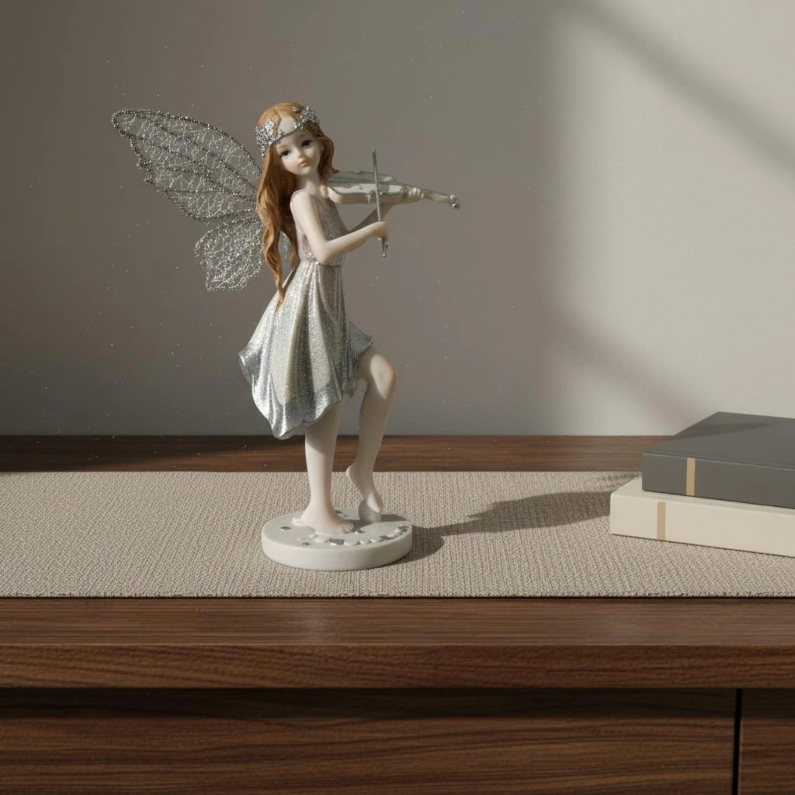 Music Angel Figurine Gift Idea Cello Angel Statue Girl Playing Cello Statue Delicate Design for Girls