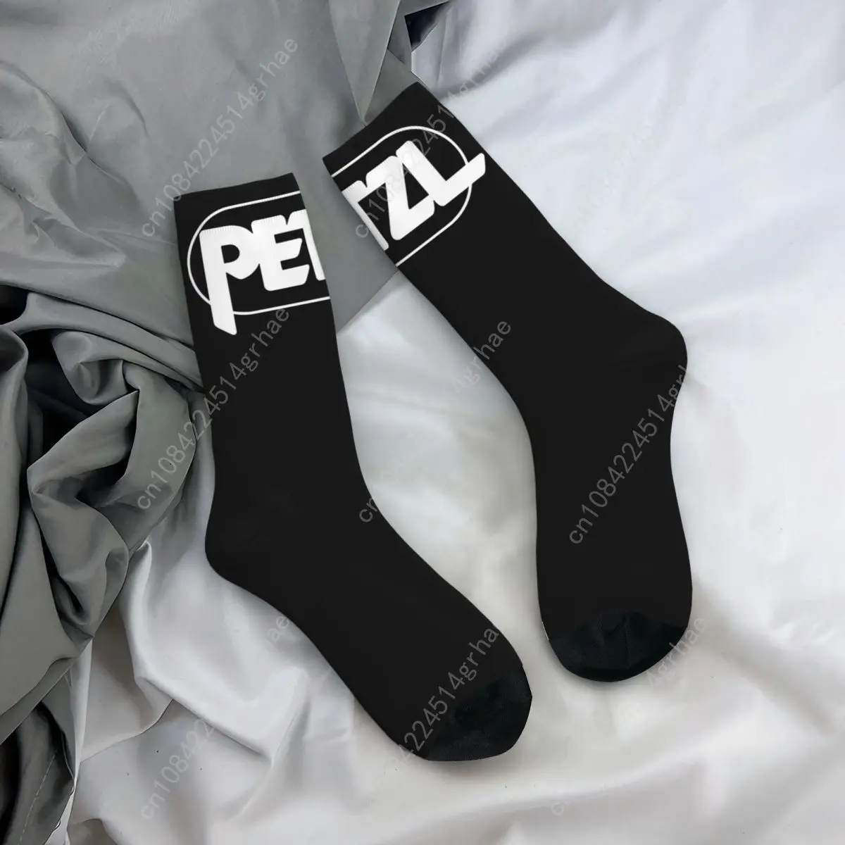 Petzl Logo Socks Fashion Stockings Men Medium Soft Running Sports Socks Spring Pattern Non-Slip Socks
