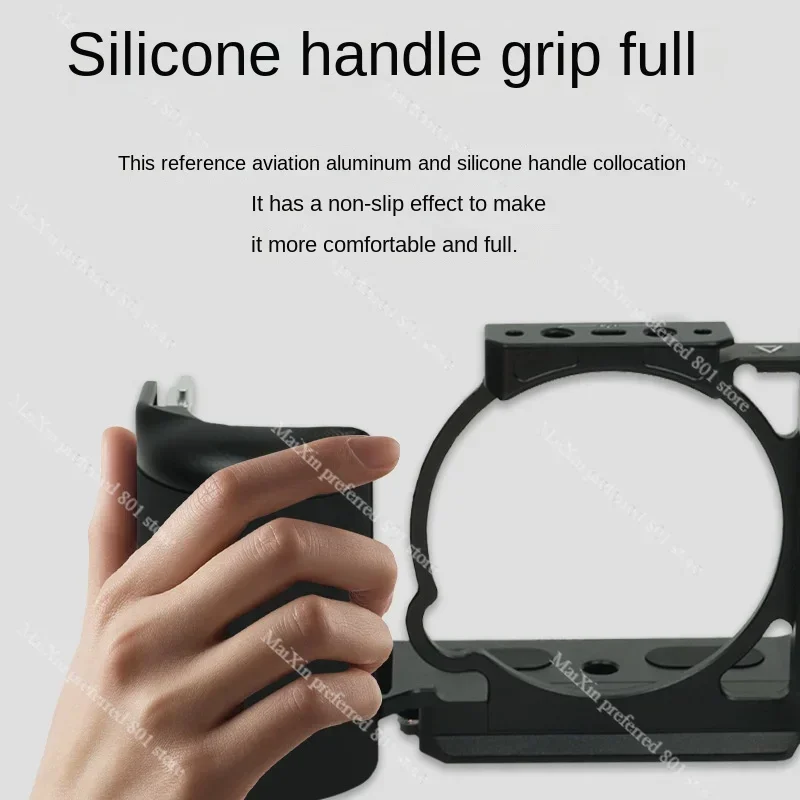 Suitable for Sony ZVE10 Camera Rabbit Cage Accessories Video Stabilizer Vertical Shot Quick Release Board White Accessories