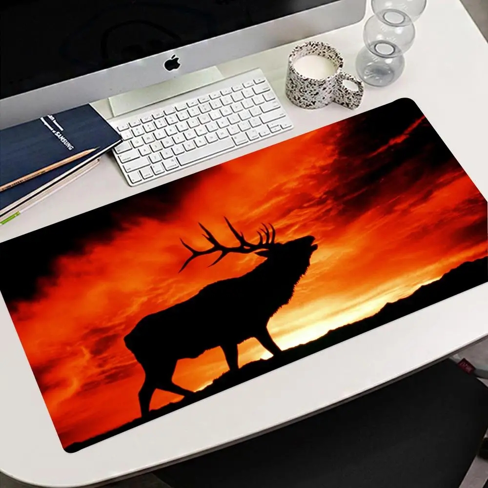 Elk Mouse Pad 900x400mm HD Print Durable Rubber Mousepad PC Computer Gaming g pro x superlight 2 Lock Edge Mousepad XXL Non-slip