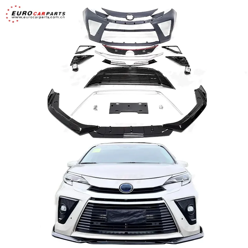 GR Sport Bodykit Front Lip Front Bumper Grille Rear Diffuser Exhaust Tips Body Kit for Toyota Sienna