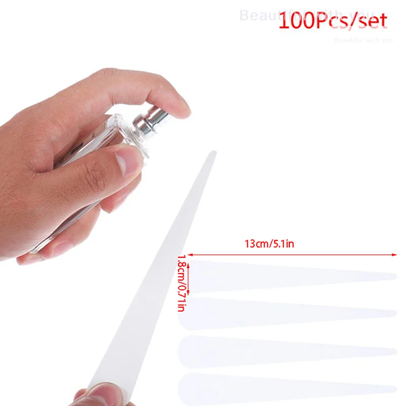 

100pcs 130*18mm Aromatherapy Fragrance Perfume Essential Oils Test Paper Strips