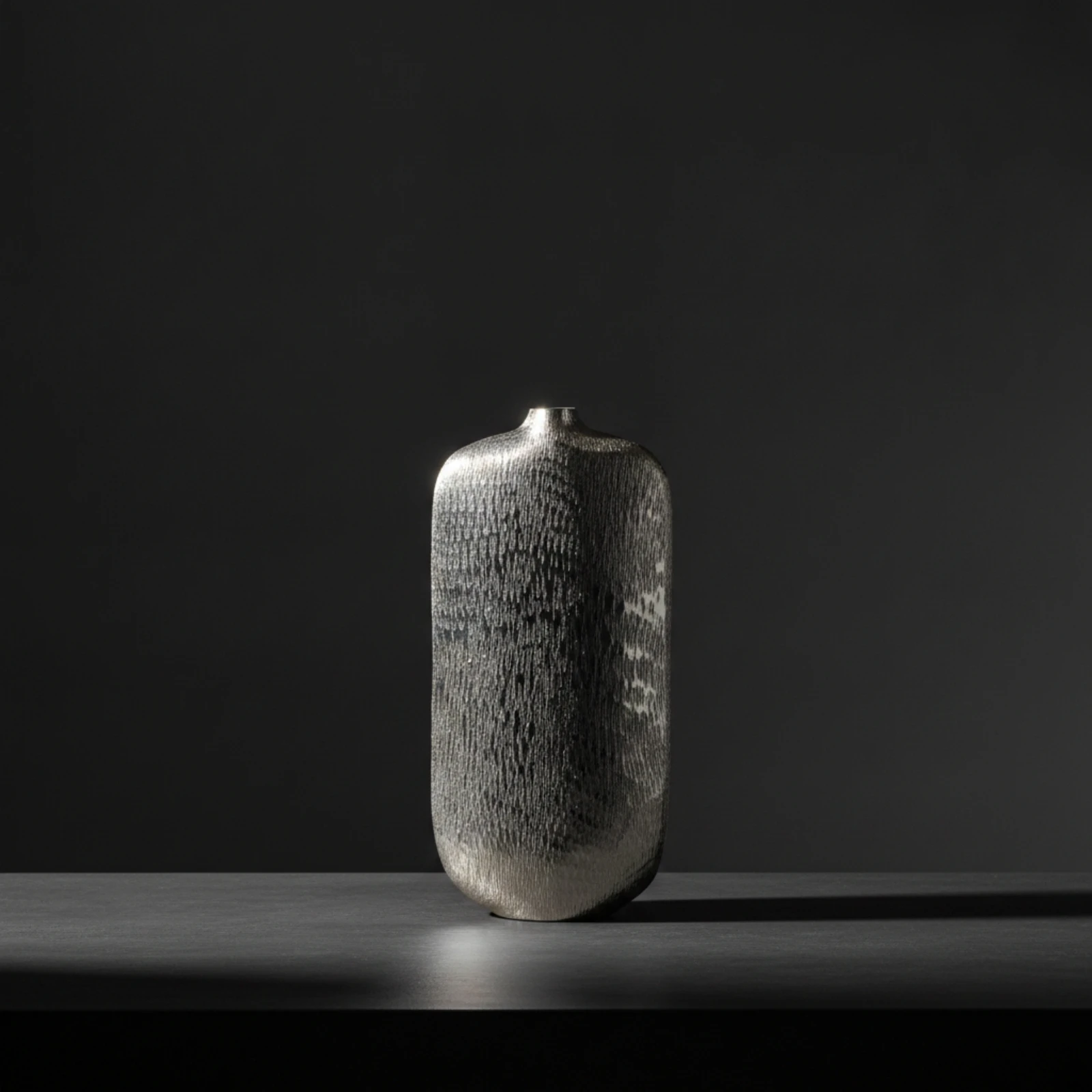 Aluminum Vase Lustrous Silver Vase Flower Holder Modern Slim for Homeowners, Living Room, Entryway