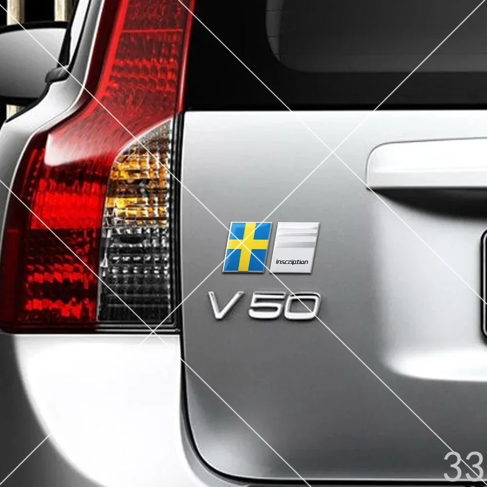 3D Aluminium Thin Sticker RDESIGN Polestar AWD Ocean Race Emblem Sweden Crown Badge For Volvo XC60 XC90XC40 V40 V60 V90 S60 S90 - view 6