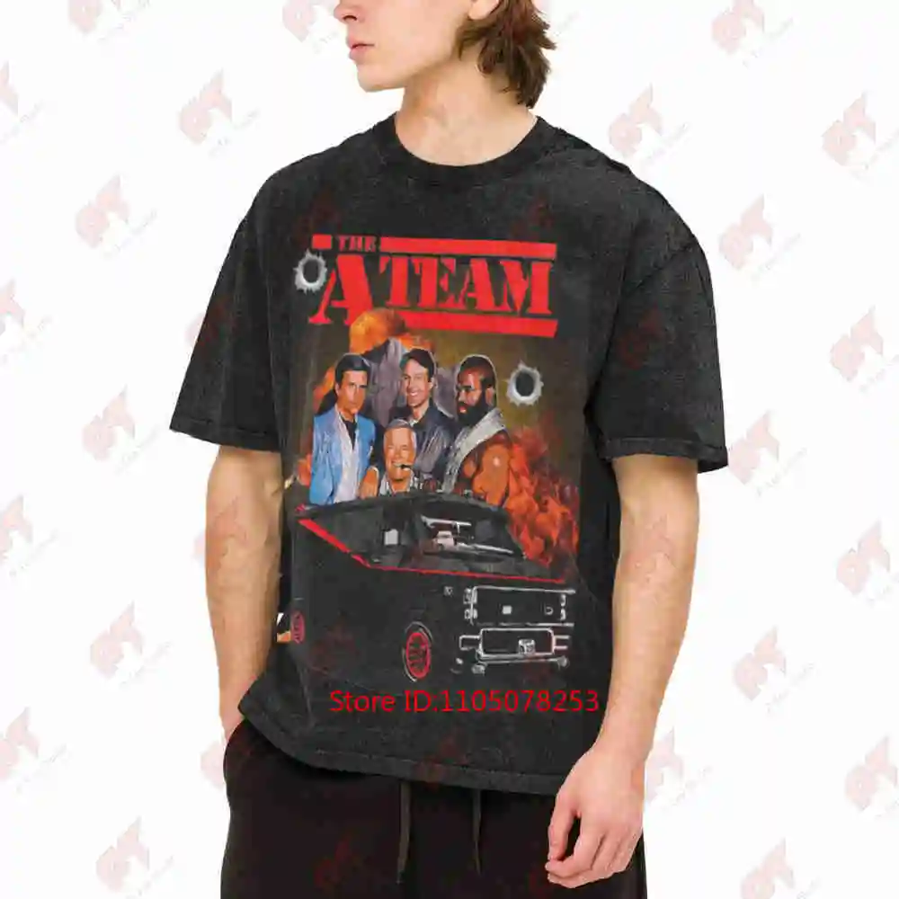 All Risk Agency The A Team Animal Print Vintage Washed Tee Pure Cotton T-Shirt